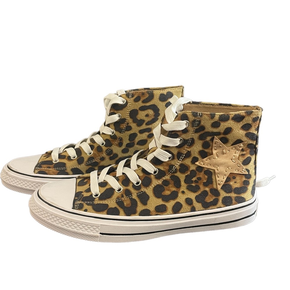 Ccocci Skylar Leopard Size 8 1/2 High Top Sneakers